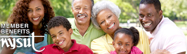 NYSUT Member Benefits. Happy family.